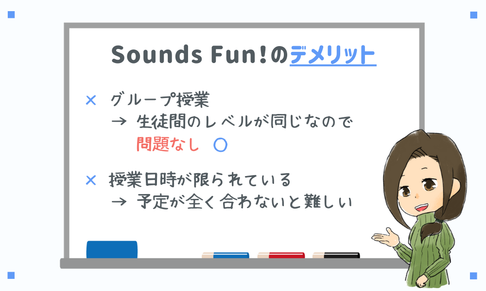 Sounds Fun!のデメリット